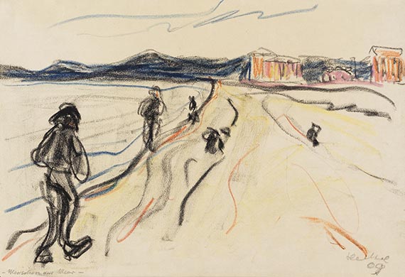 Erich Heckel - Menschen am Meer