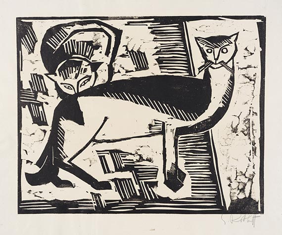 Karl Schmidt-Rottluff - Katzen