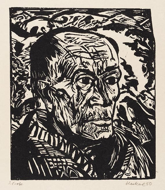 Erich Heckel - Bildniskopf