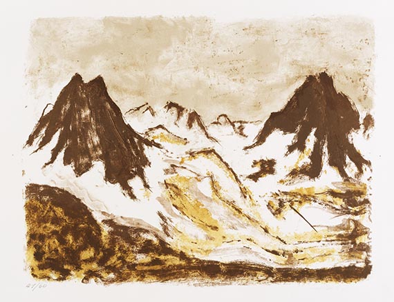 Erich Heckel - Braune Berge