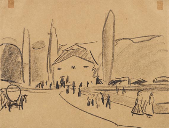 Ernst Ludwig Kirchner - Pavillon am Palaisteich im Großen Garten