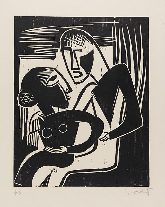 Karl Schmidt-Rottluff - Mann und Mädchen