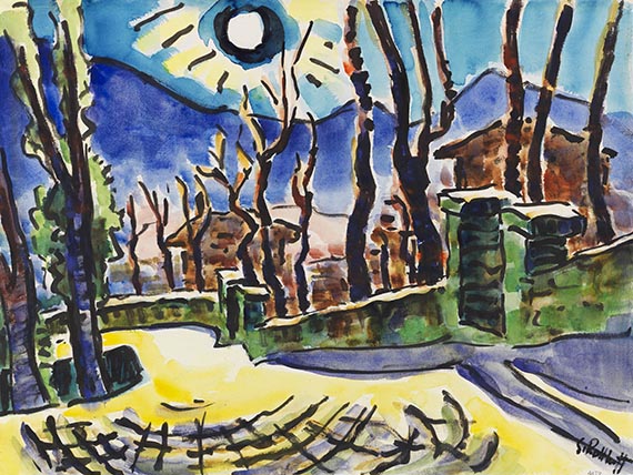 Karl Schmidt-Rottluff - Herbstsonne im Tessin