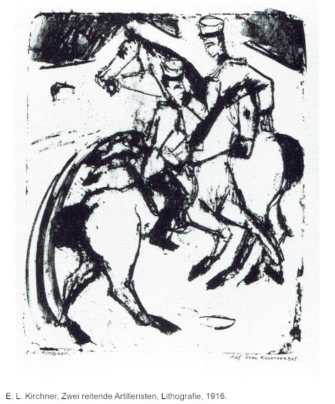 Ernst Ludwig Kirchner - Zwei Frauen und zwei Offiziere im Café - Weitere Abbildung
