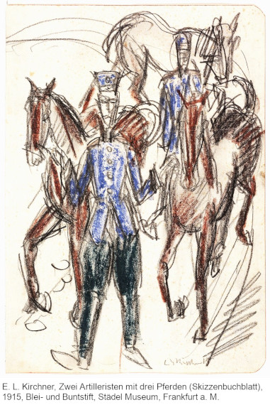Ernst Ludwig Kirchner - Zwei Frauen und zwei Offiziere im Café - Weitere Abbildung