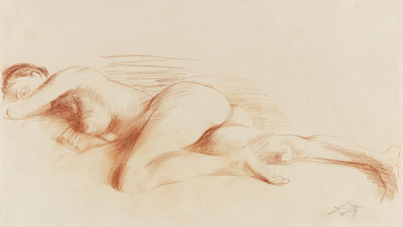 Otto Dix - Liegender Akt
