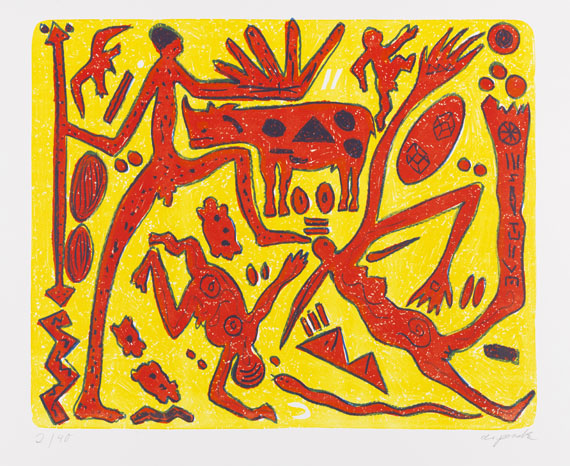 A. R. Penck (d.i. Ralf Winkler) - Das rote Flugzeug