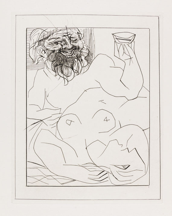 Pablo Picasso - Bacchus et Marie-Thérèse (en Ariane?)