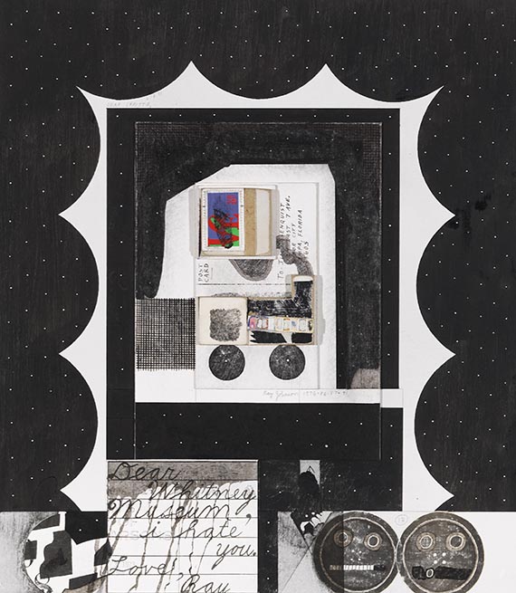 Ray Johnson - Dear Whitney Museum... (Postcard to James Rosenquist)
