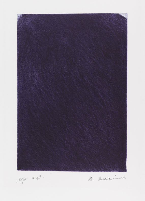 Arnulf Rainer - Violette Zudeckung