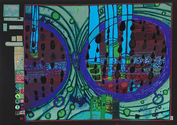 Friedensreich Hundertwasser - Regentag (Look at it on a rainy day) - Weitere Abbildung