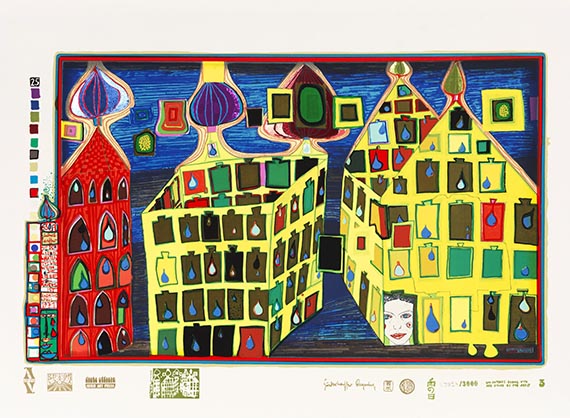 Friedensreich Hundertwasser - Regentag (Look at it on a rainy day) - Weitere Abbildung