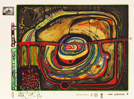 Friedensreich Hundertwasser - Regentag (Look at it on a rainy day) - Weitere Abbildung