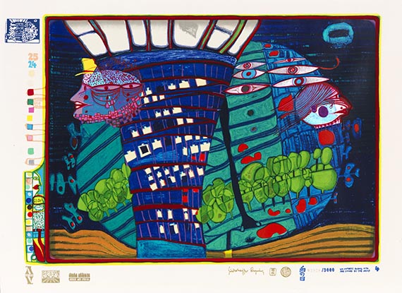 Friedensreich Hundertwasser - Regentag (Look at it on a rainy day) - Weitere Abbildung