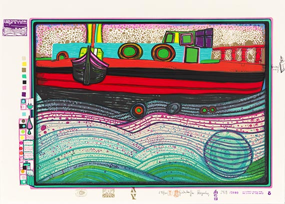 Friedensreich Hundertwasser - Regentag (Look at it on a rainy day) - Weitere Abbildung