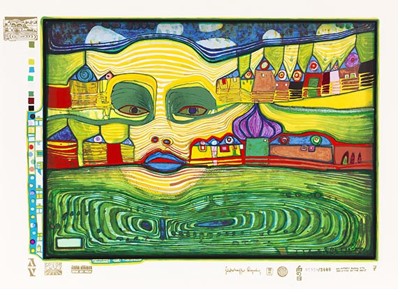 Friedensreich Hundertwasser - Regentag (Look at it on a rainy day) - Weitere Abbildung