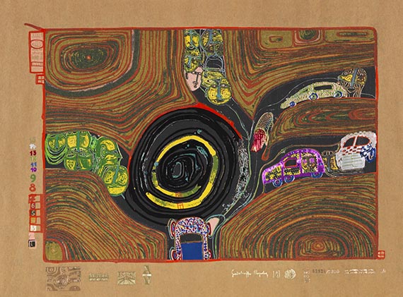 Friedensreich Hundertwasser - Regentag (Look at it on a rainy day) - Weitere Abbildung