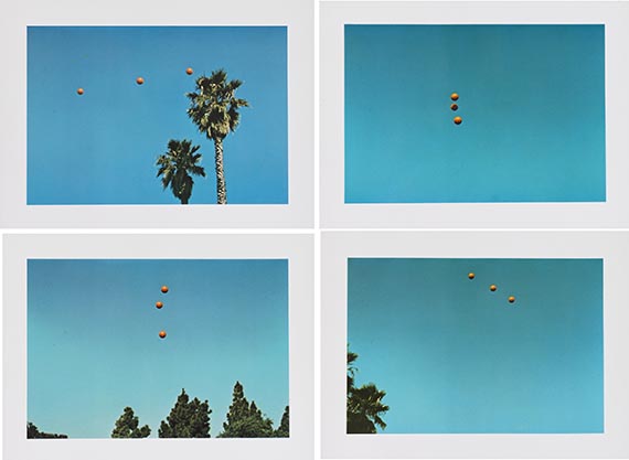 John Baldessari - Throwing three balls in the air to get a straight line (best of thirty-six attempts)