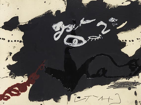 Antoni Tàpies - Roig i negre 1