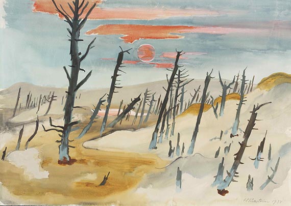 Hermann Max Pechstein - Der tote Wald - Lonske Düne