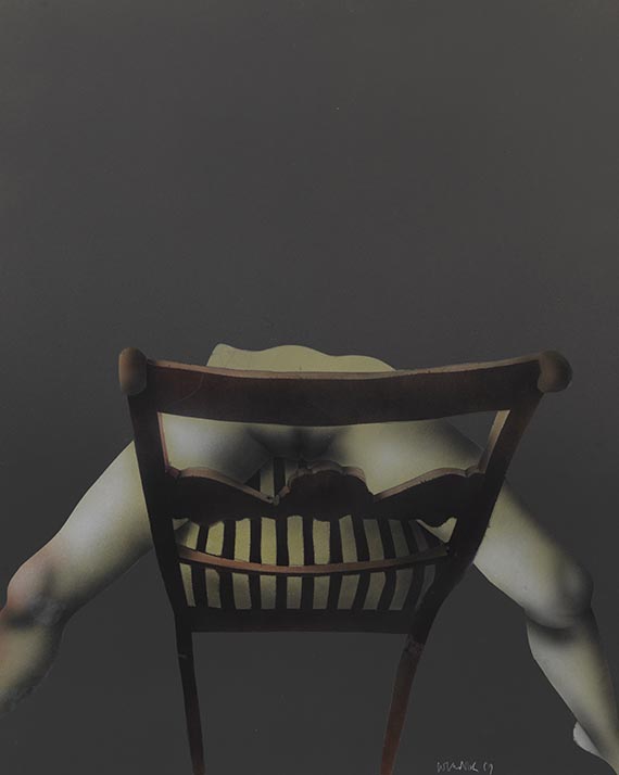 Paul Wunderlich - Über den Stuhl gelegt II