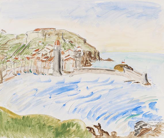 Erich Heckel - Leuchtturm am Hafen (Port-Vendres)