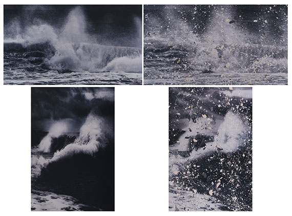 Damien Hirst, Colliding. Blizzard. Faneel. Doldrums (aus der Serie "Where the Land Meets the Sea", H13-9 bis H13-12)