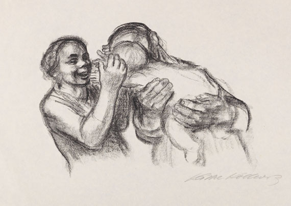 Käthe Kollwitz - Eltern mit Kind