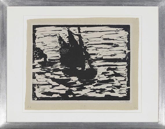 Emil Nolde - Segelboot - Rahmenbild
