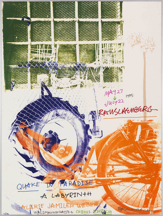 Robert Rauschenberg - Quake in Paradise - Rahmenbild