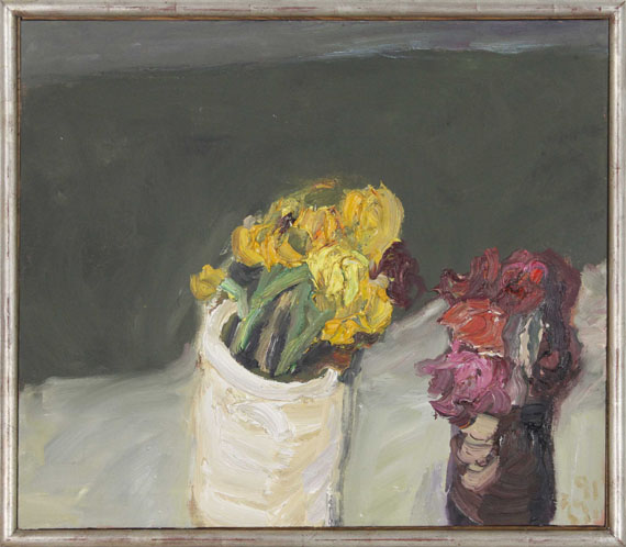 Klaus Fußmann - Stillleben mit Rosen - Rahmenbild