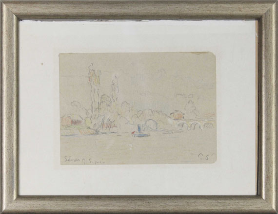Paul Signac - La Seine près de Sèvres - Rahmenbild