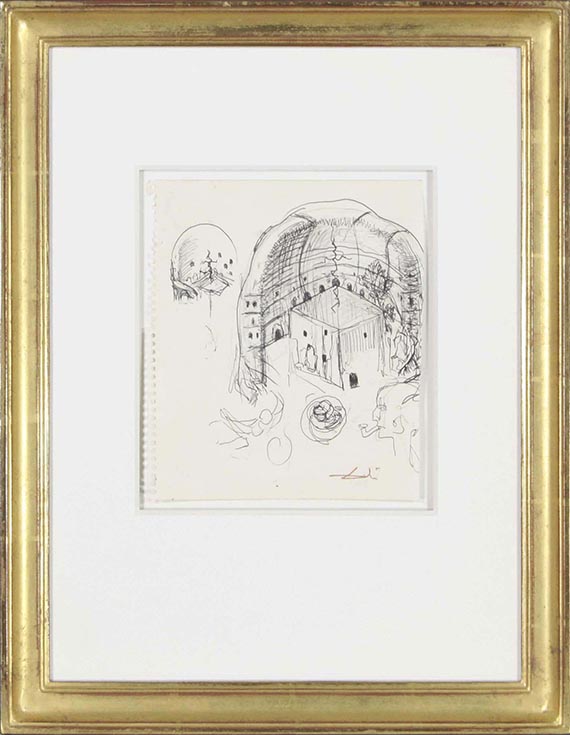 Salvador Dalí - Studien zu: Le crâne de Zurbaran (1956) - Rahmenbild