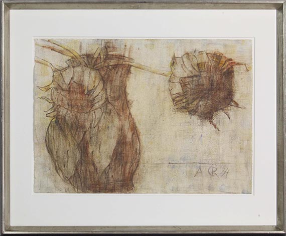 Christian Rohlfs - Sonnenblumenköpfe (Sonnenblumen im Krug) - Rahmenbild