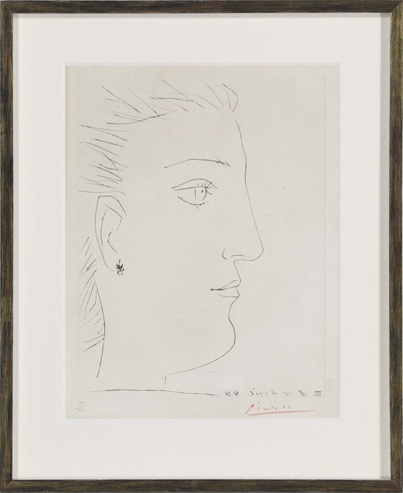 Pablo Picasso - Profil de Femme - Rahmenbild
