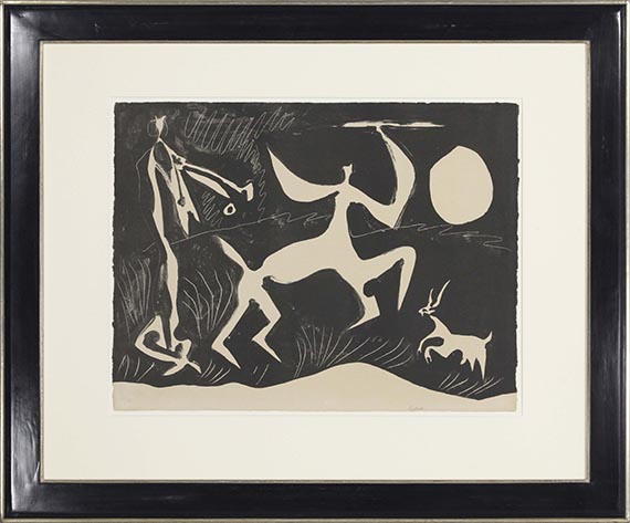 Pablo Picasso - Centaure dansant, fond noir - Rahmenbild