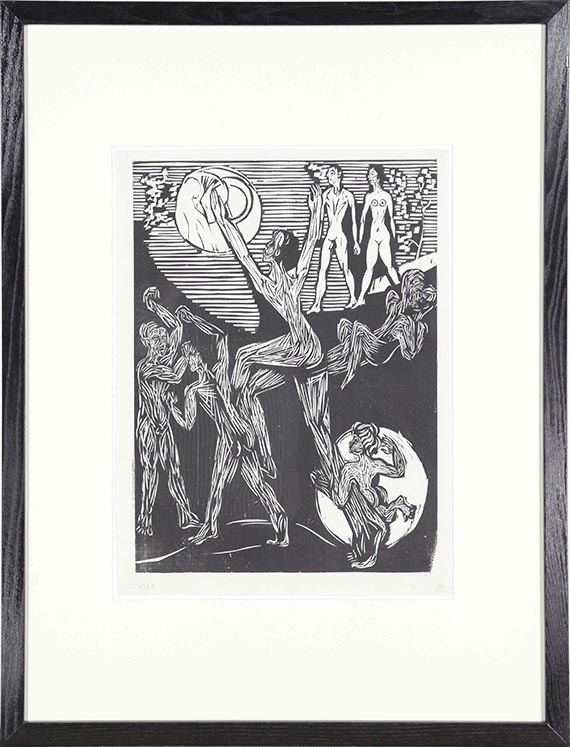 Ernst Ludwig Kirchner - Emporsteigender - Der Aufstieg - Rahmenbild