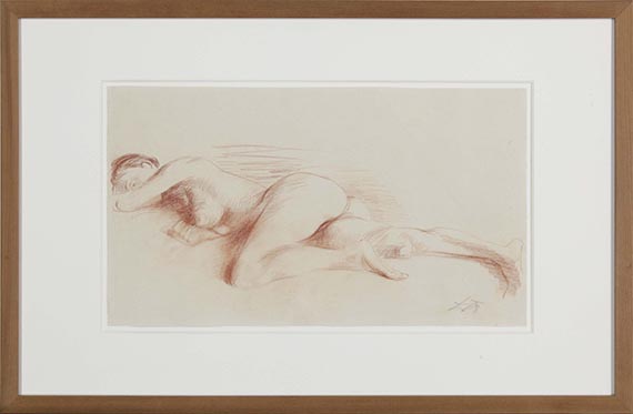 Otto Dix - Liegender Akt - Rahmenbild