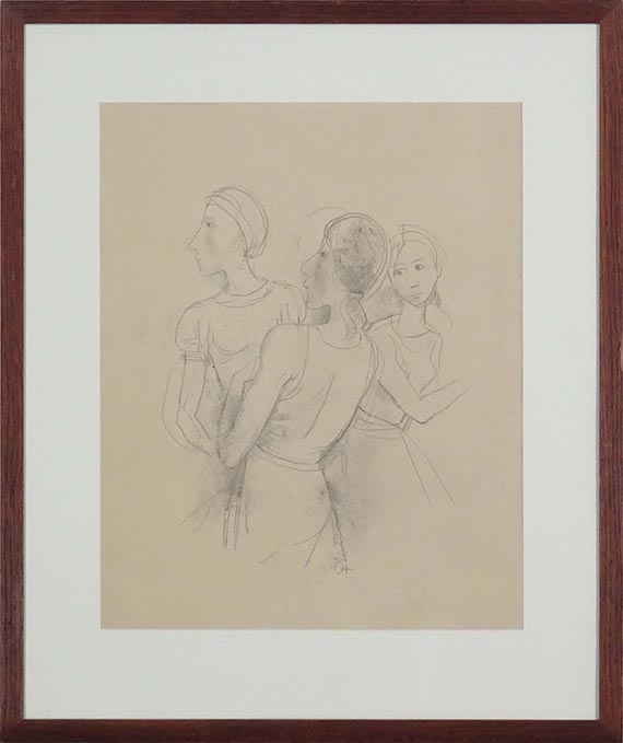Karl Hofer - Drei Mädchen - Rahmenbild