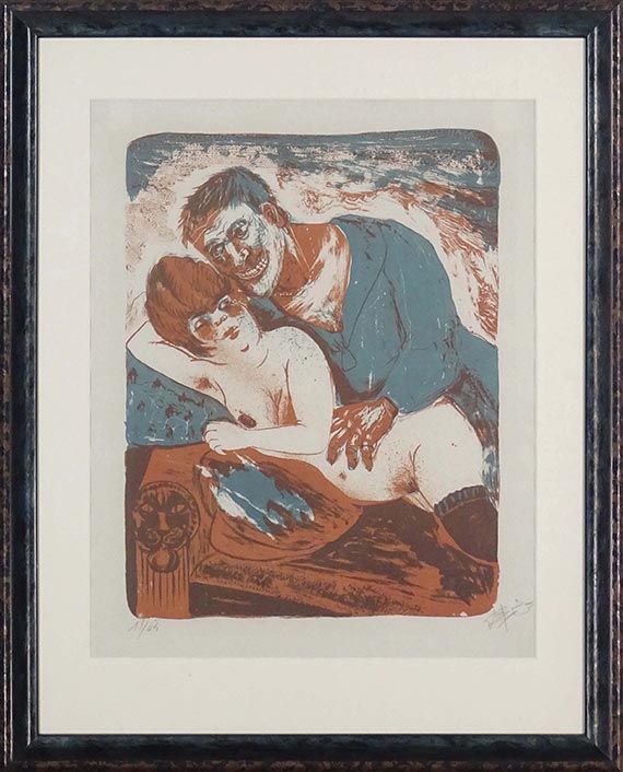 Otto Dix - Halbakt von vorn - Rahmenbild