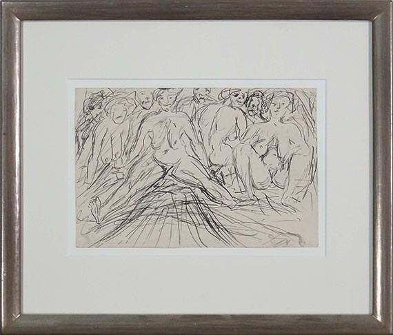 Otto Dix - Frauenbad - Rahmenbild