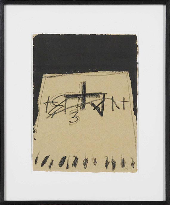 Antoni Tàpies - Forma de Trapezi (52) - Rahmenbild