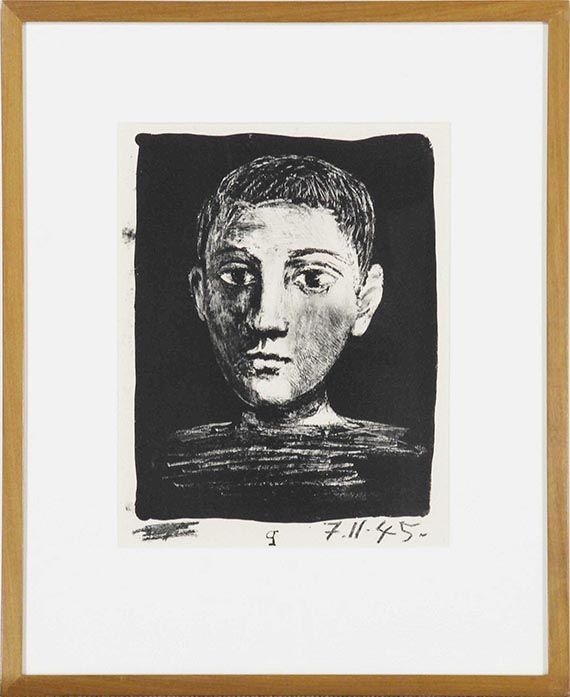 Pablo Picasso - Tête de jeune garçon - Rahmenbild