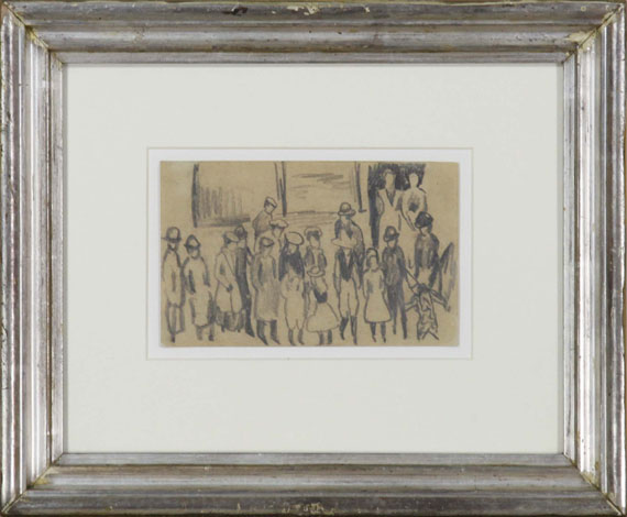 August Macke - Straßenszene: Kinderkarneval - Rahmenbild