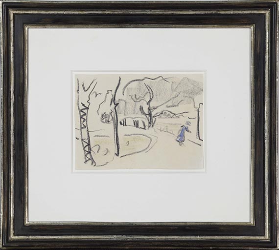 Ernst Ludwig Kirchner - Parklandschaft (An den Moritzburger Seen) - Rahmenbild
