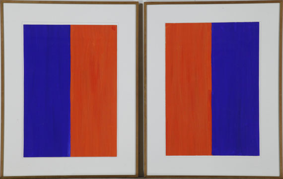 Günther Förg - Ohne Titel (2 Blatt) - Rahmenbild