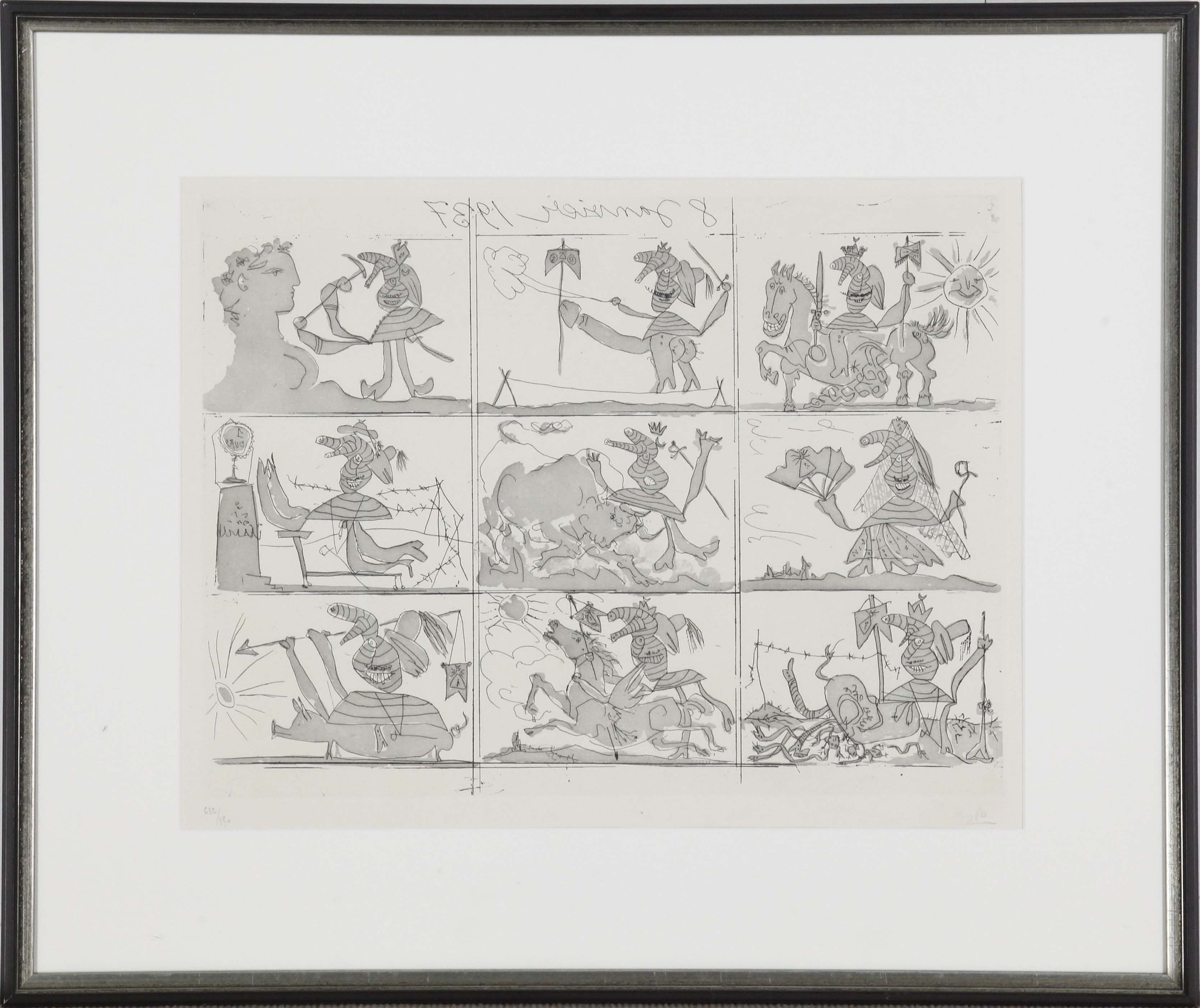 Pablo Picasso - Sueno y mentira de Franco - Planches I et II - Rahmenbild