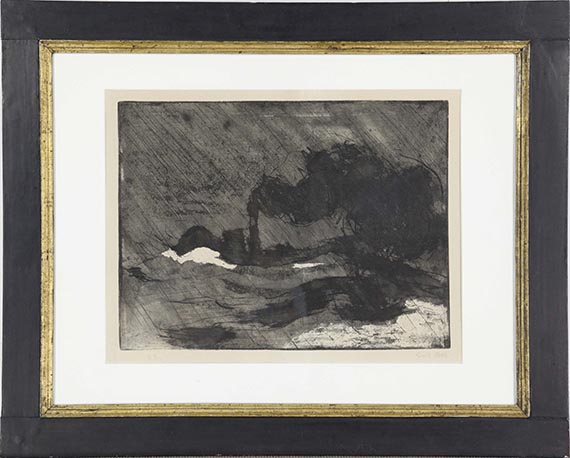 Emil Nolde - Dampfer (groß, dunkel) - Rahmenbild