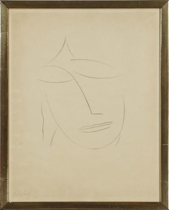 Alexej von Jawlensky - Kopf VI (Blatt 6 aus der Folge "Köpfe") - Rahmenbild