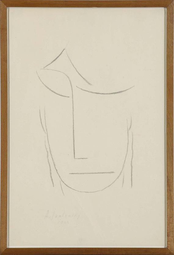 Alexej von Jawlensky - Kopf (trauernd) - Rahmenbild